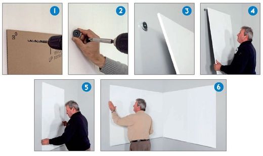 Pizarra blanca sin marco skin whiteboard.