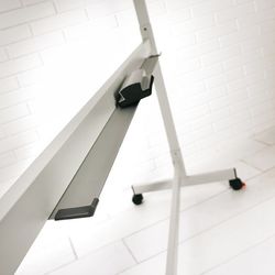 Pizarra blanca volteable. Superficie  laminada