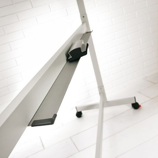 Pizarra blanca volteable. Superficie  laminada