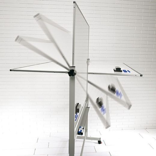 Pizarra blanca volteable. Superficie  laminada