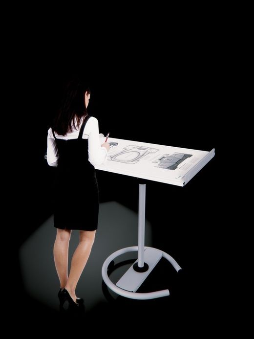 Chevalet tableau noir transformable en table