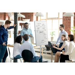 Table de conférence NOBO Move&Meet blanche 680x1040mm