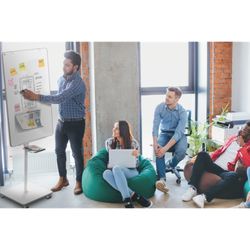 Table de conférence NOBO Move&Meet blanche 680x1040mm