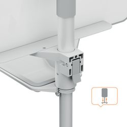 Table de conférence NOBO Move&Meet blanche 680x1040mm