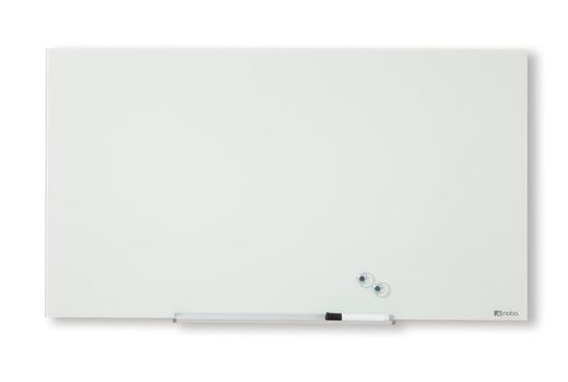 Tableau en verre blanc diamant Nobo. 4 tailles