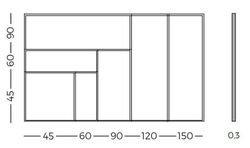 Pizarra de cristal de colores. 5 colores y 8 tamaños
