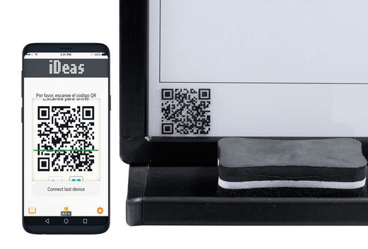 Keneon iDEAS quadro numérique blanc avec support