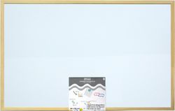 Carré blanc magnétique MKTape avec moulure en bois. 3 tailles