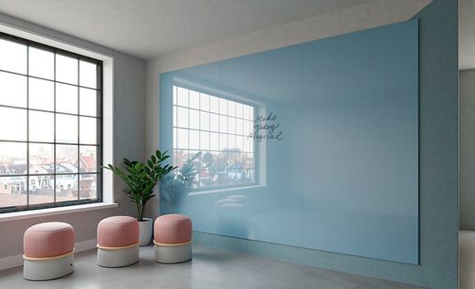 Pizarra magnética de cristal Chameleon. 3 tamaños y 18 colores.