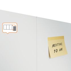 Pizarra modular NOBO Infinity acero lacado 1200x900 mm, blanco