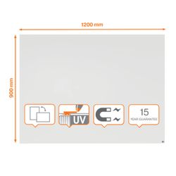 Pizarra modular NOBO Infinity acero lacado 1200x900 mm, blanco