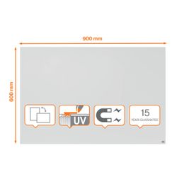 Pizarra modular NOBO Infinity acero lacado 900x600 mm, blanco