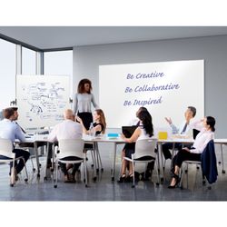 Carré blanc mobile Nobo Nano Clean. Deux tailles