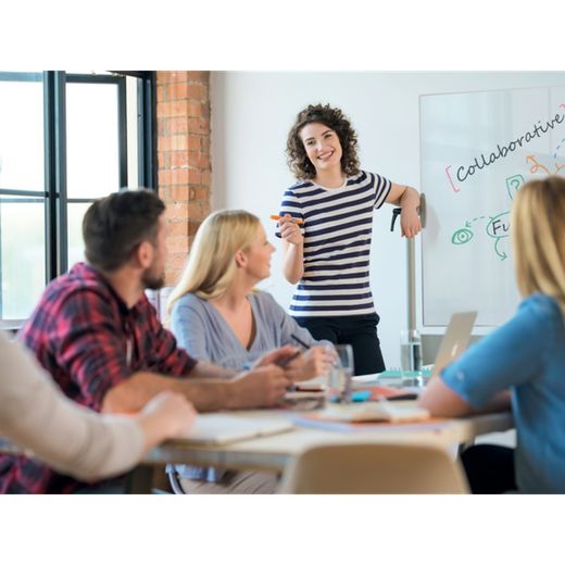 Carré blanc mobile Nobo Nano Clean. Deux tailles