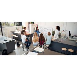 Carré blanc mobile Nobo Nano Clean. Deux tailles