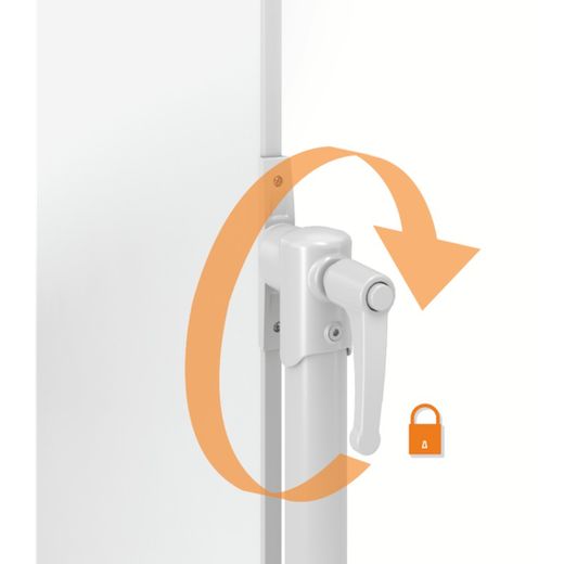 Carré blanc mobile Nobo Nano Clean. Deux tailles