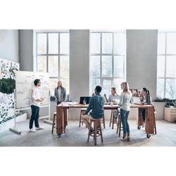 Pizarra móvil Nobo Move&Meet 1500x1200mm