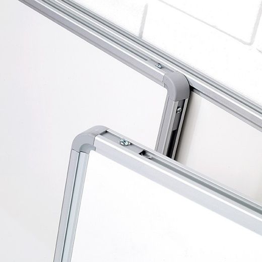 Tableau blanc triptyque 720 t en acier émaillé