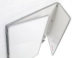 Tableau blanc triptyque 720 t en acier émaillé