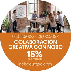 Pizarra nobo cristal 450x450 mm blanco brillante