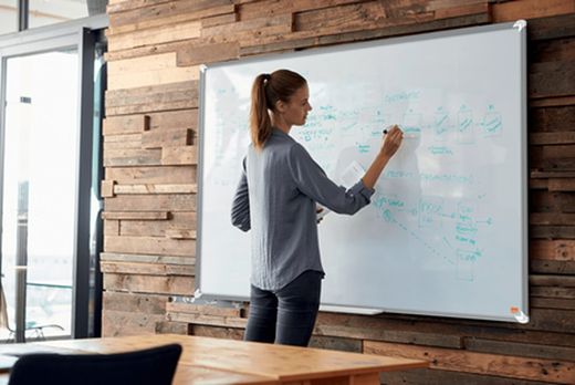 Tableau noir panoramique en acier vitrifié