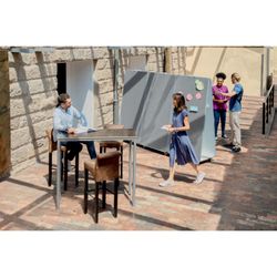 Tableau blanc portable 180x90 cm double face Move & se rencontre