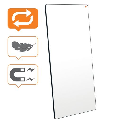 Pizarra blanca portátil 180x90 cm doble cara Move & Meet