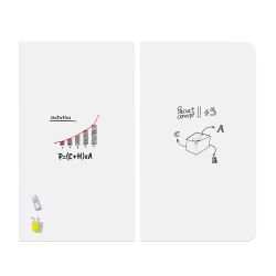 Tableau noir Frameless Skin Ceramic en acier émaillé. 2 tailles