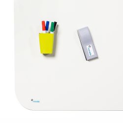 Tableau noir Frameless Skin Ceramic en acier émaillé. 2 tailles