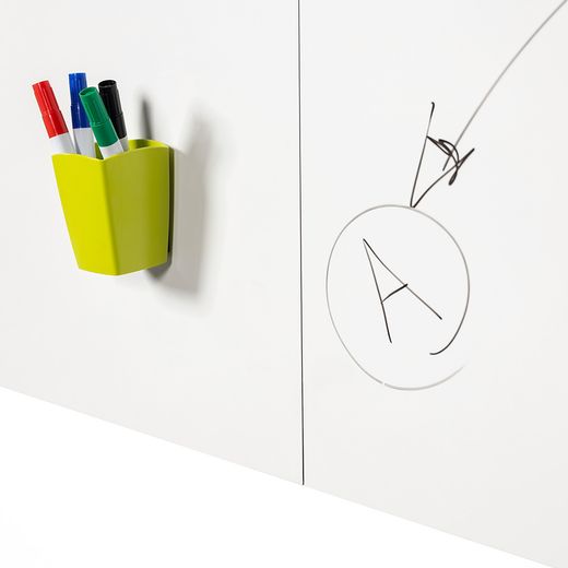 Tableau noir Frameless Skin Ceramic en acier émaillé. 2 tailles