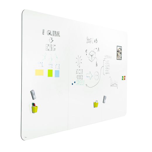 Tableau noir Frameless Skin Ceramic en acier émaillé. 2 tailles