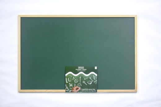 Pizarra Verde MKTape con marco de madera