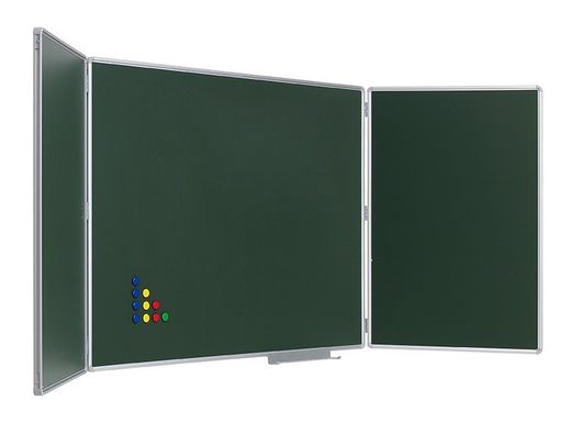 Tríptico ardósia verde 730 t em aço vitrificado