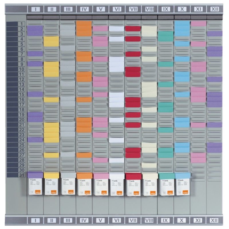 Planificador profesional con fichas T de Nobo