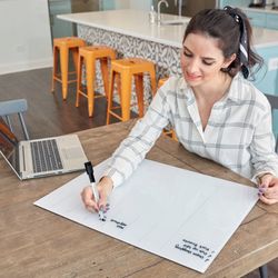 Planificateur hebdomadaire en tableau blanc en verre Nobo 430x560mm