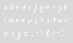 Plantilla Manualidades 12x20 cm Alfabeto 2