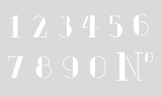 Modèle artisanal 12x20 cm chiffres