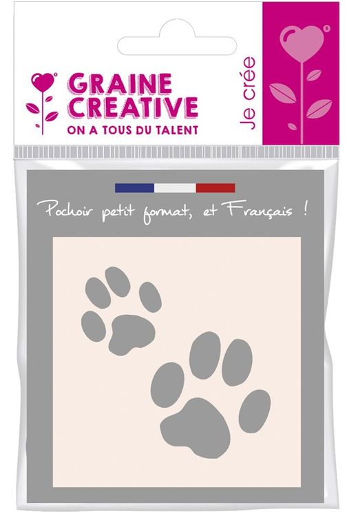 Modelo de artesanato de pegada de gato 8X8 cm