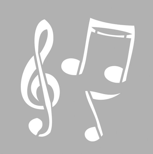 Modèle artisanal 8X8 cm Musique