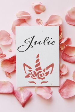 Plantilla Manualidades 8X8 cm Unicornio