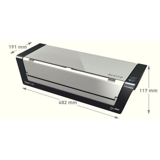 Touch Turbo PRO ILAM A3 + bolsas = Regalo guillotina Leitz Home Office A3