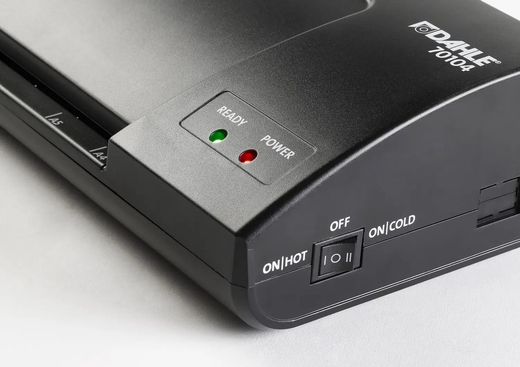 Laminador A4 com Dois Rolos de Silicone - Preto