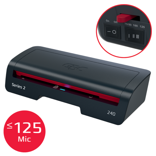 Plastificadora GBC 240 A4 + bolsas = Regalo guillotina Leitz Home Office A4