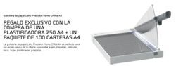 Plastificadora GBC 250 A4 + bolsas = Regalo guillotina Leitz Home Office A4