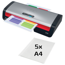 Plastificadora GBC 250 A4 + bolsas = Regalo guillotina Leitz Home Office A4