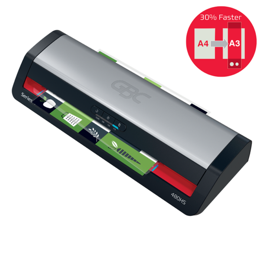 Plastificadora GBC 480HS A3 + bolsas = Regalo guillotina Leitz Home Office A3