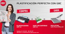 Plastificadora GBC Fusion Plus 7000L A3 + bolsas = Regalo guillotina Leitz Home Office A3