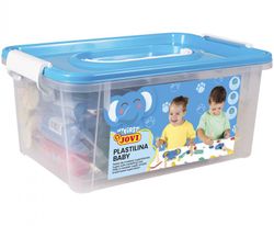 Baú Escolar Plasticina Bebê 20 pastilhas 38g + 9 carimbos de madeira sortidos