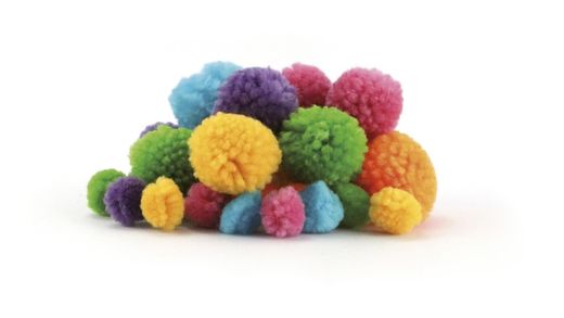 Lã Pompons Ø15 et 30 mm 24 unités Clear Cores