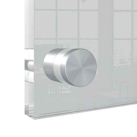 Porta cartazes de parede em acrílico transparente. Três tamanhos